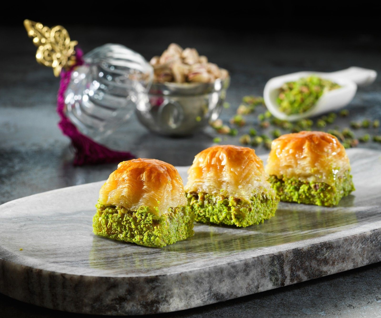 Fıstıklı kuru baklava 500gr