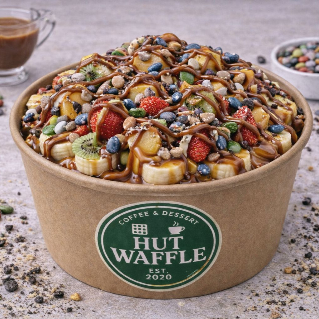 Karamelli waffle bowl
