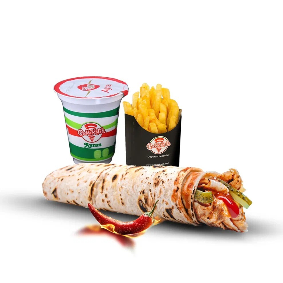 Ekonomik Sriracha Katık Tavuk Döner Dürüm Menü