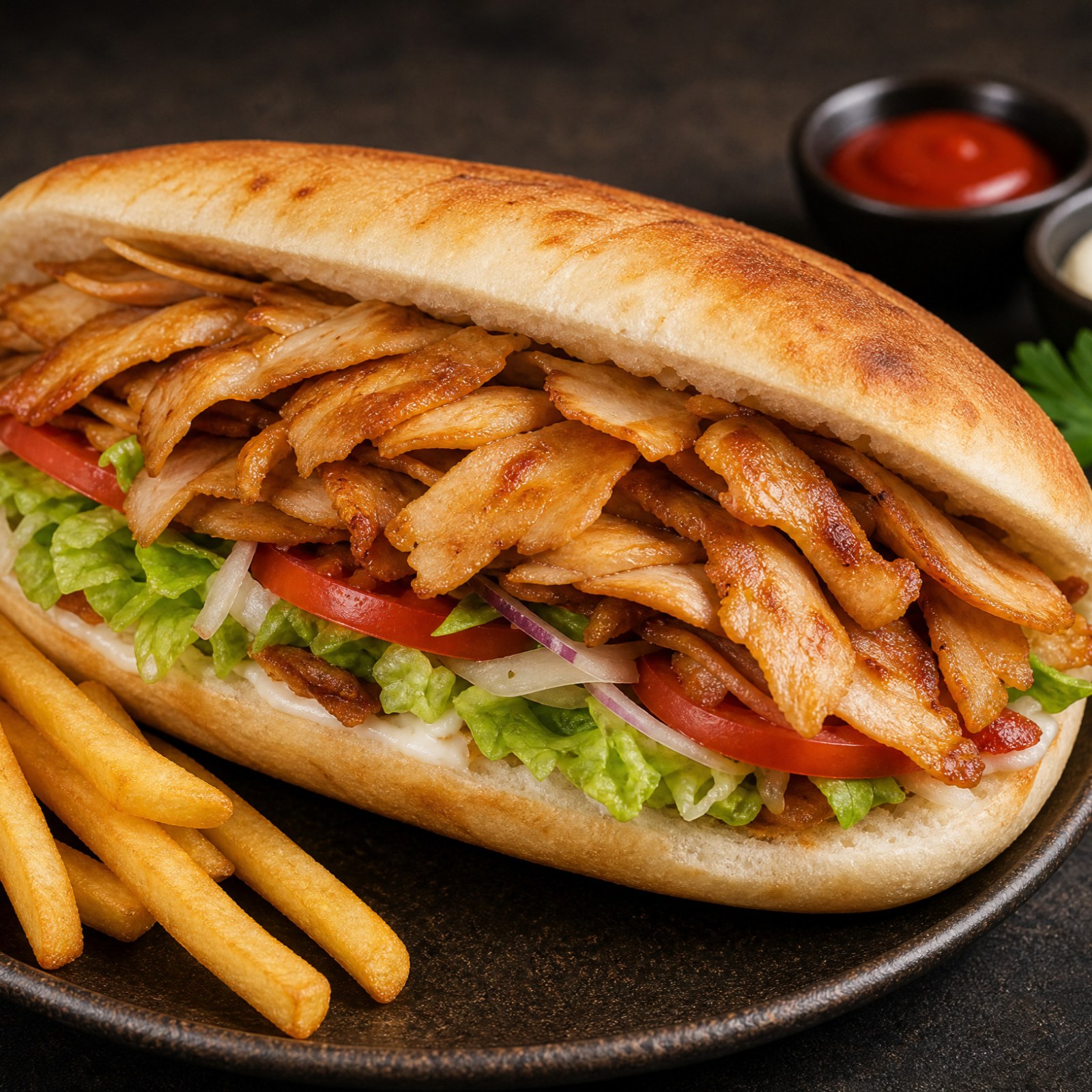 Ekmek Arası Tavuk Döner (Tam Ekmek, 100 gr)