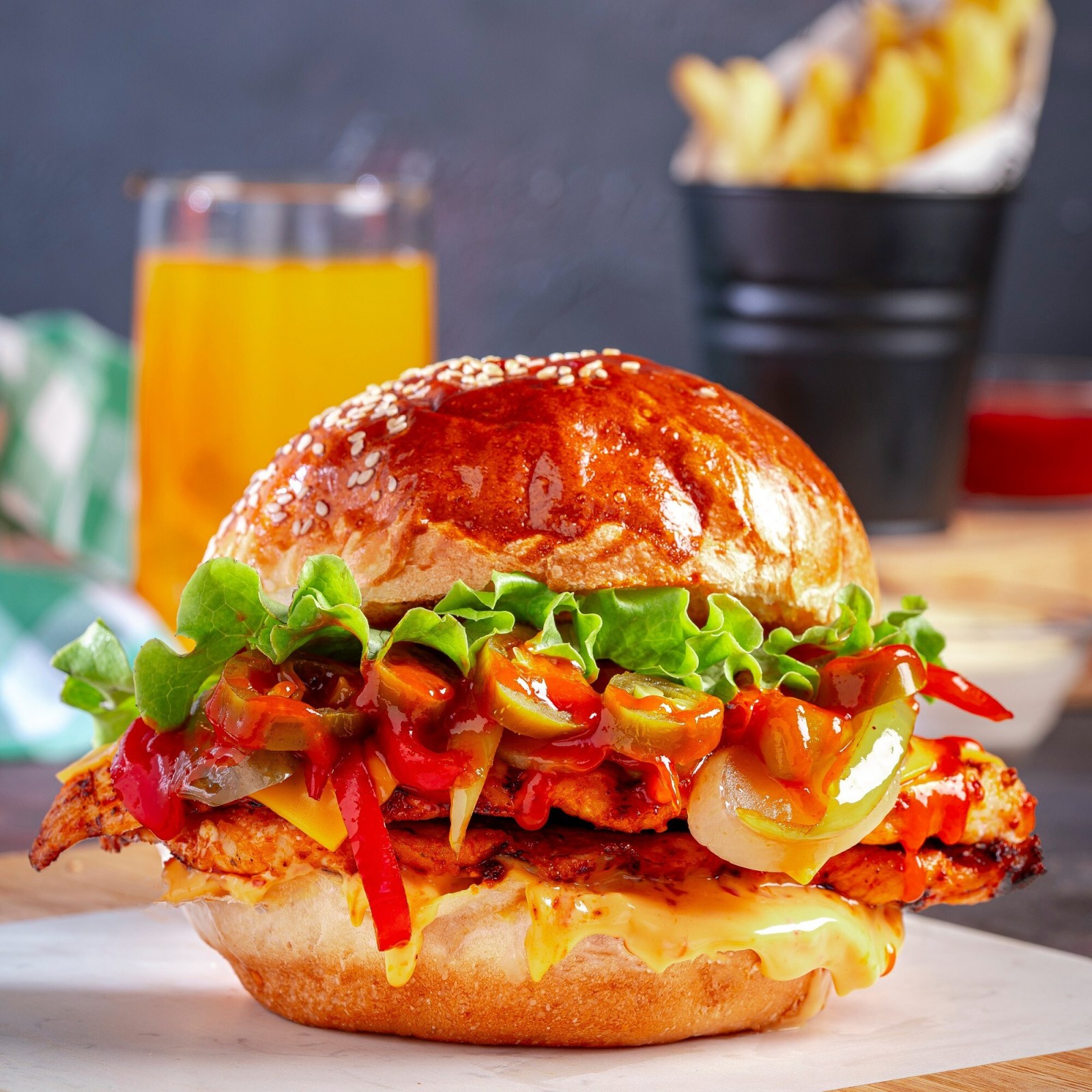 Salsa Mexicana Chicken Burger