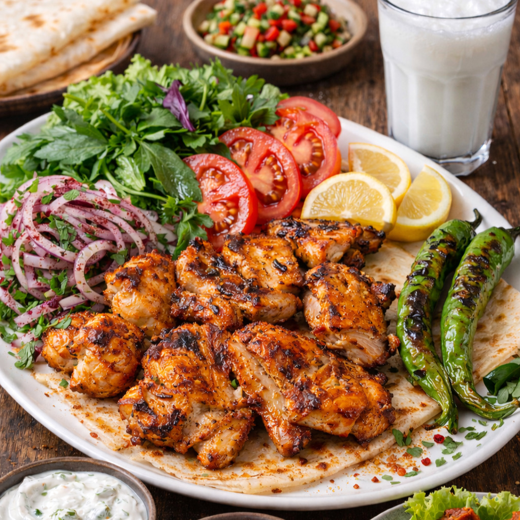 Kelebek Porsiyon Menü ayran