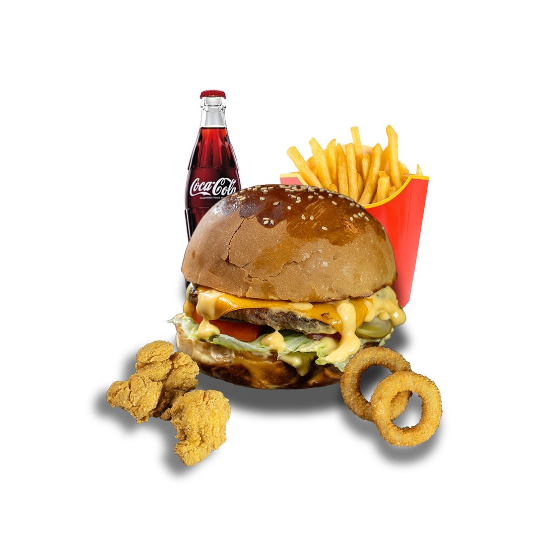 CHEDAR BURGER +Coca Cola Menü