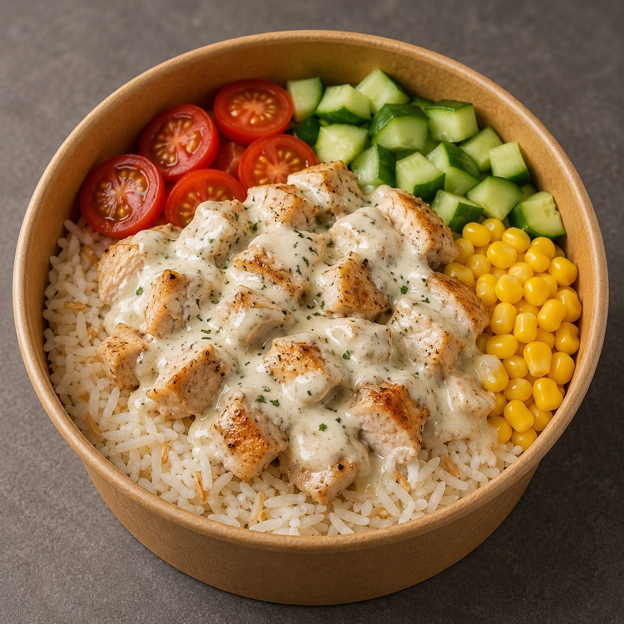 Kremalı Tavuklu Pilav