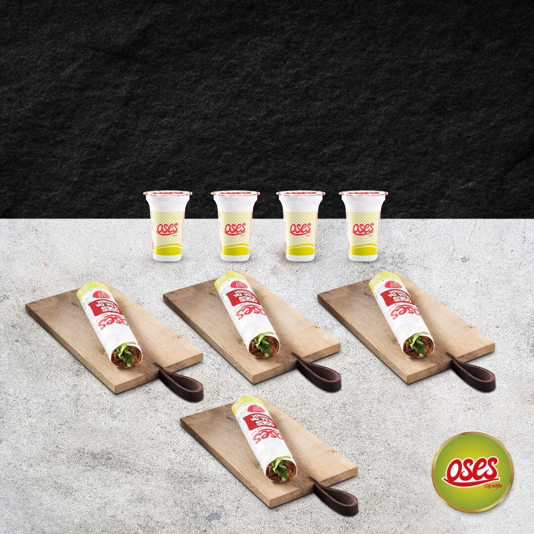 4'lü Çiğ Köfte Dürüm Menü