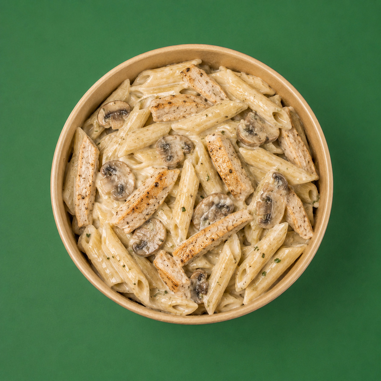 Kremalı Mantarlı Tavuklu Penne