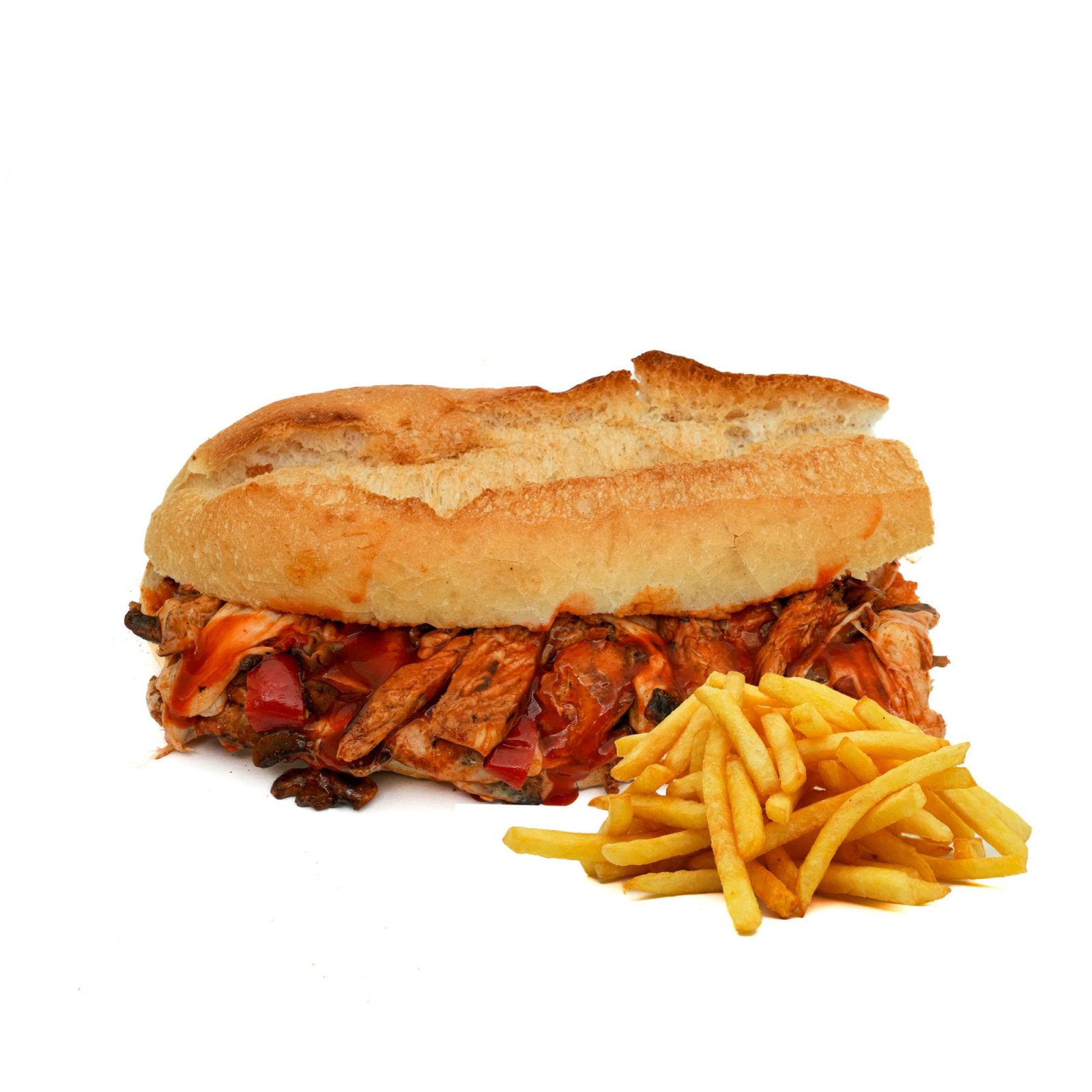 Acılı Kaşarlı tavuk sokum ve patates