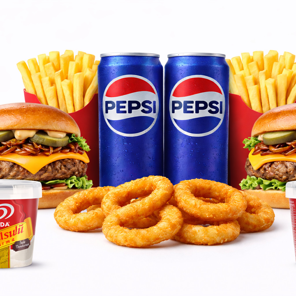 İki Kişilik Algida Mr Burger Menü
