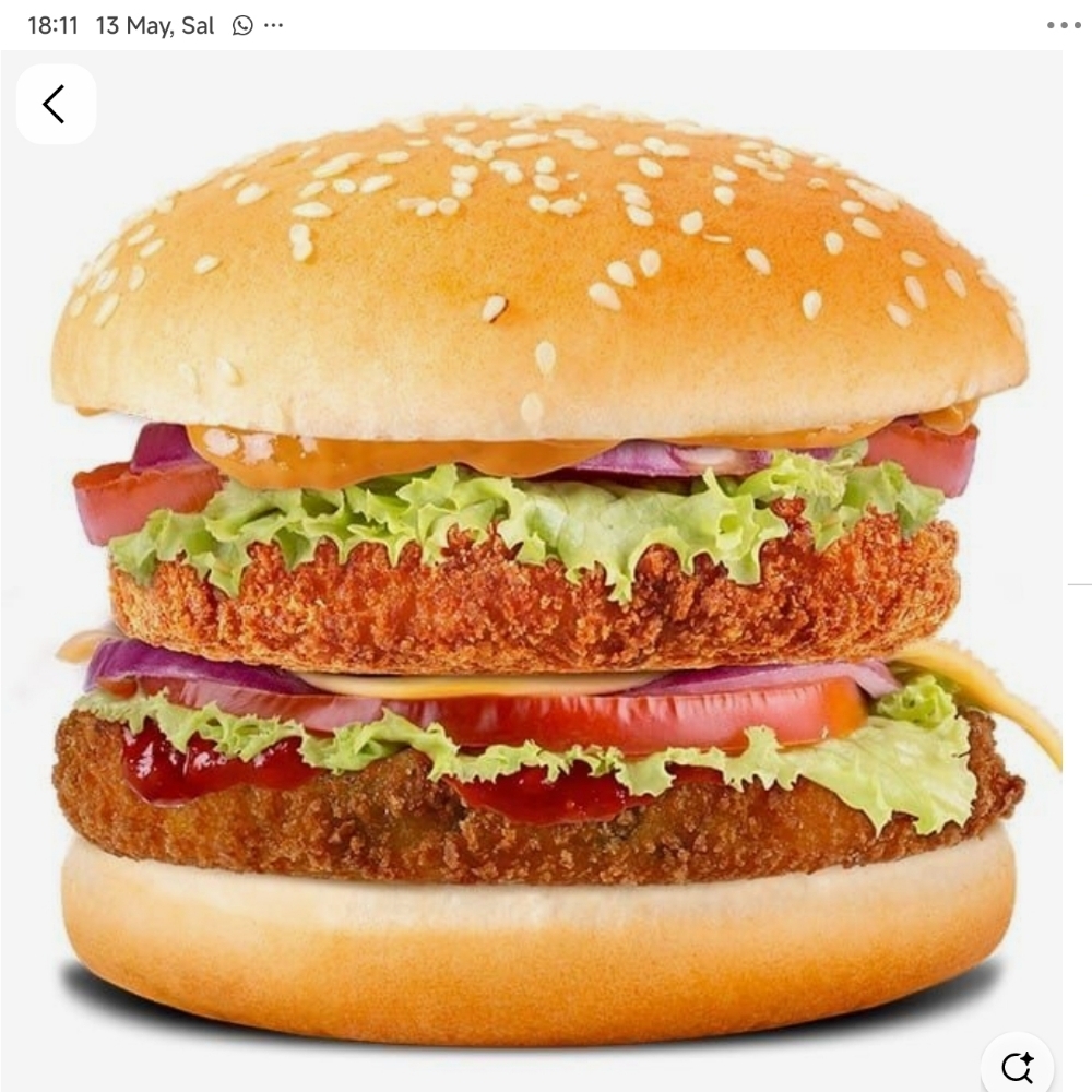 Double Tavuk Burger