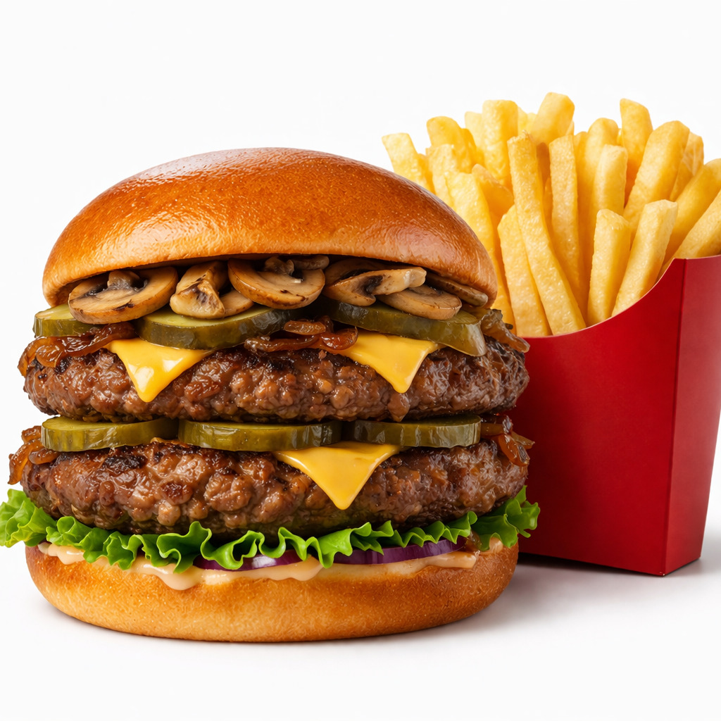 Mr Dubleks Mantar Burger