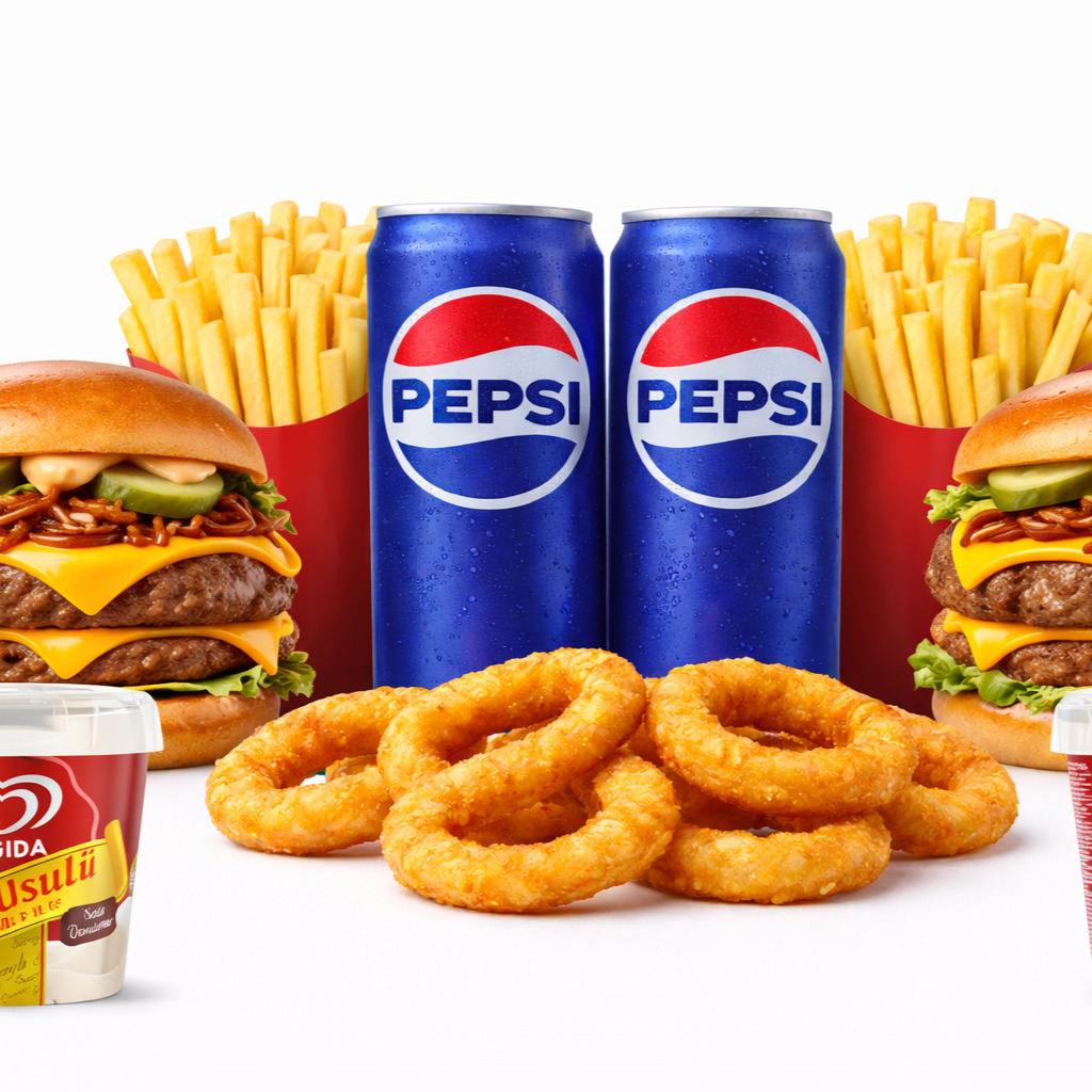 İki Kişilik Algida Dubleks Mr Burger Menü