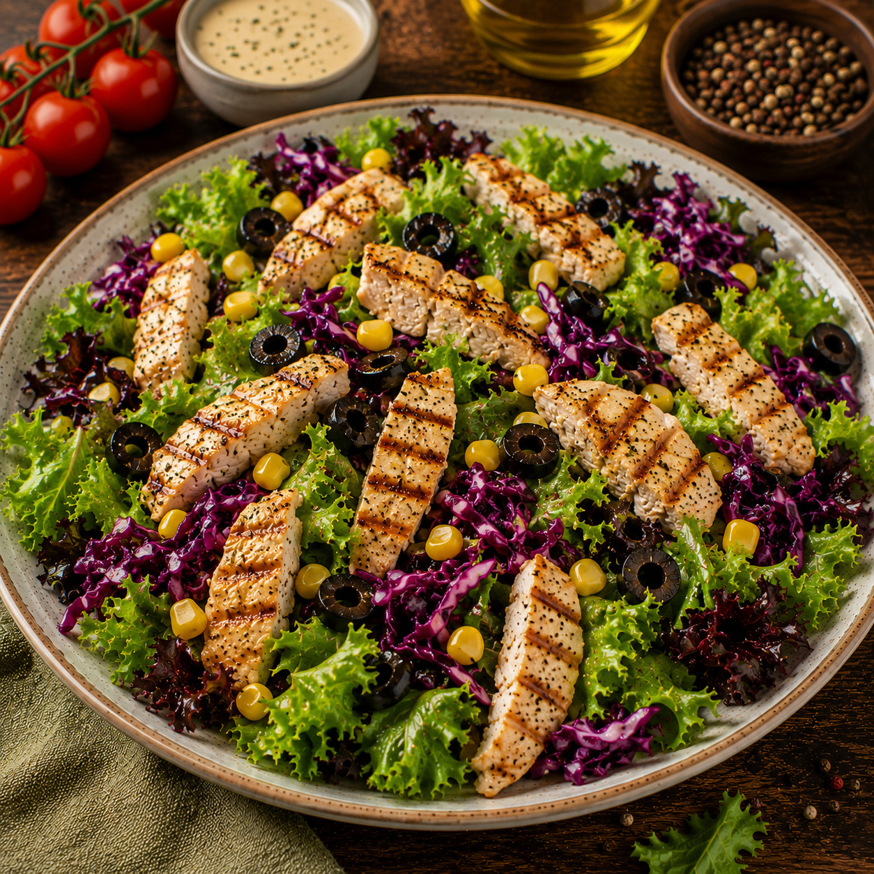 Izgara Tavuk Salata (500gr)