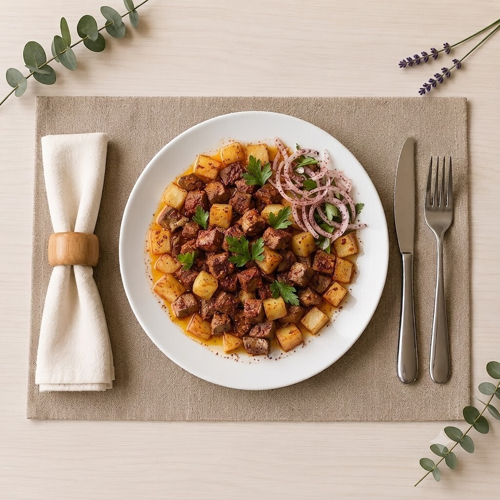 Patatesli Dana Arnavut Ciğeri (200 Gr)