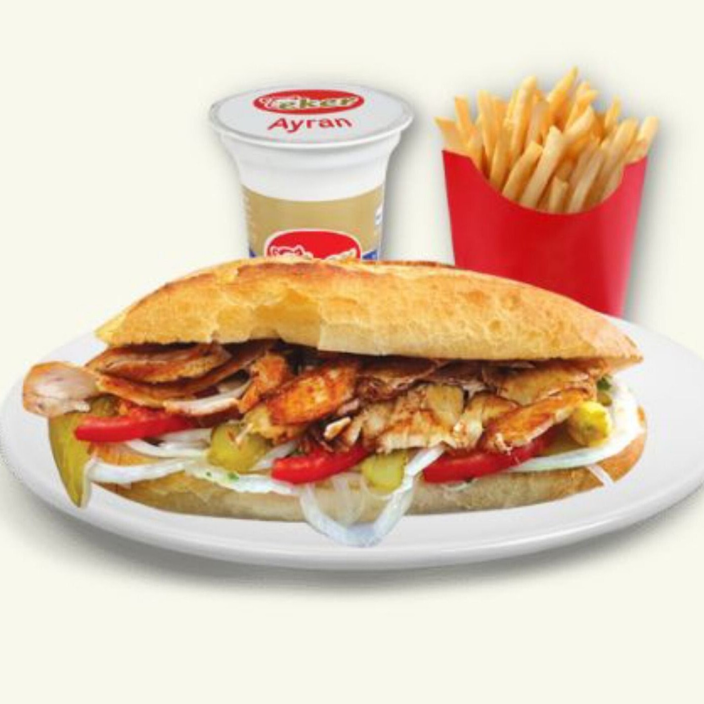 Tavuk Döner Sandviç Menü
