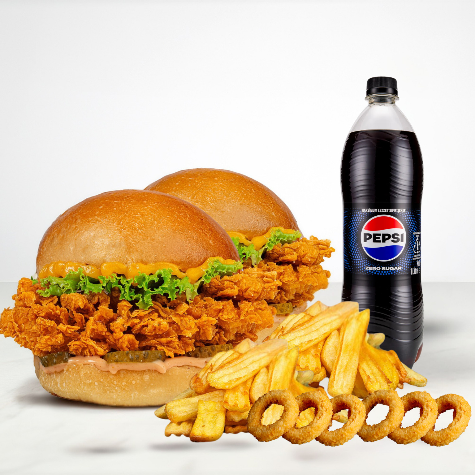 2'li Çıtır Tavuk Burger Menü