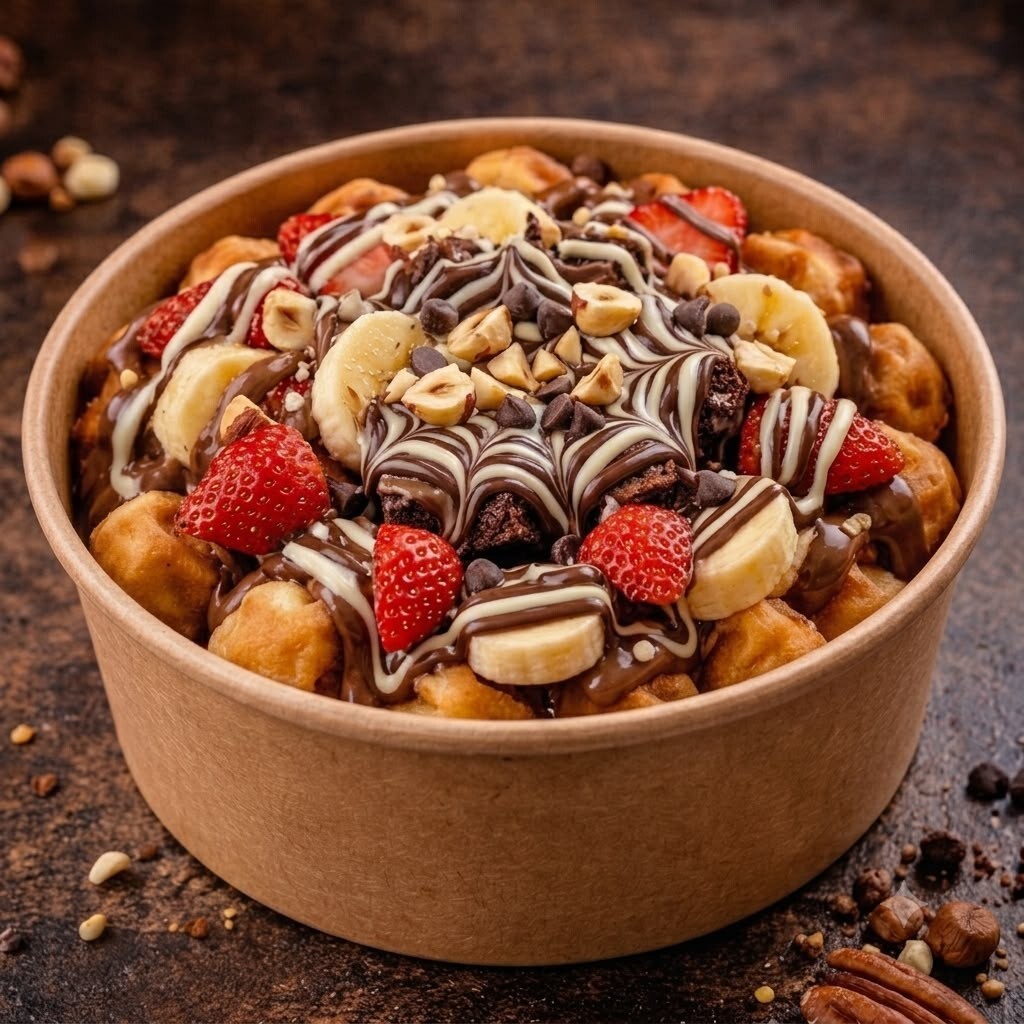 Brownie Waffle Bowl
