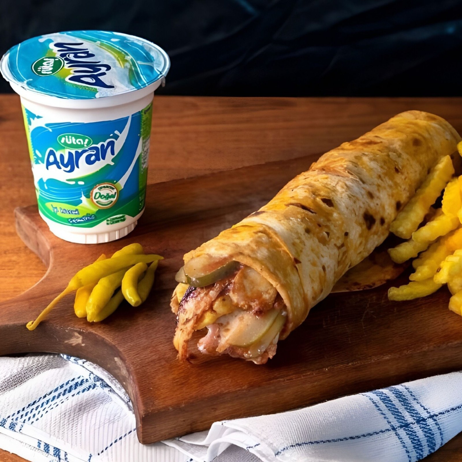 Tavuk Döner Jumbo Xl Dürüm Menü