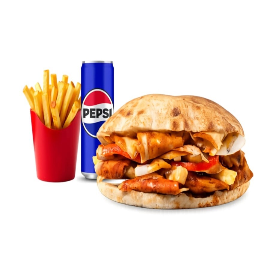 Eski Usul Tavuk Döner Gobit Arası Menü (150 gr.)