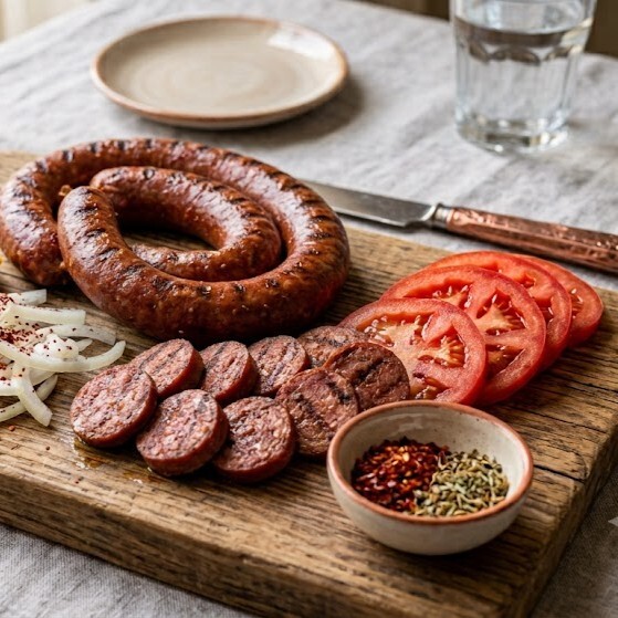 (1 Kg) Sucuk + Lt İçecek