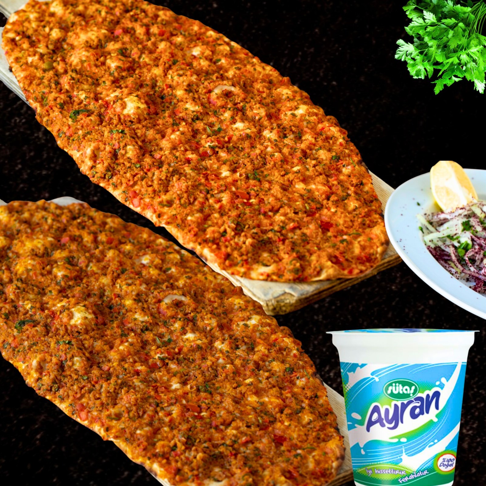 Tek Kişilik 2x Lahmacun Menü