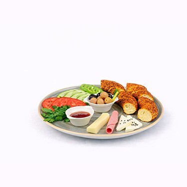 Simit Kahvaltı Tabağı