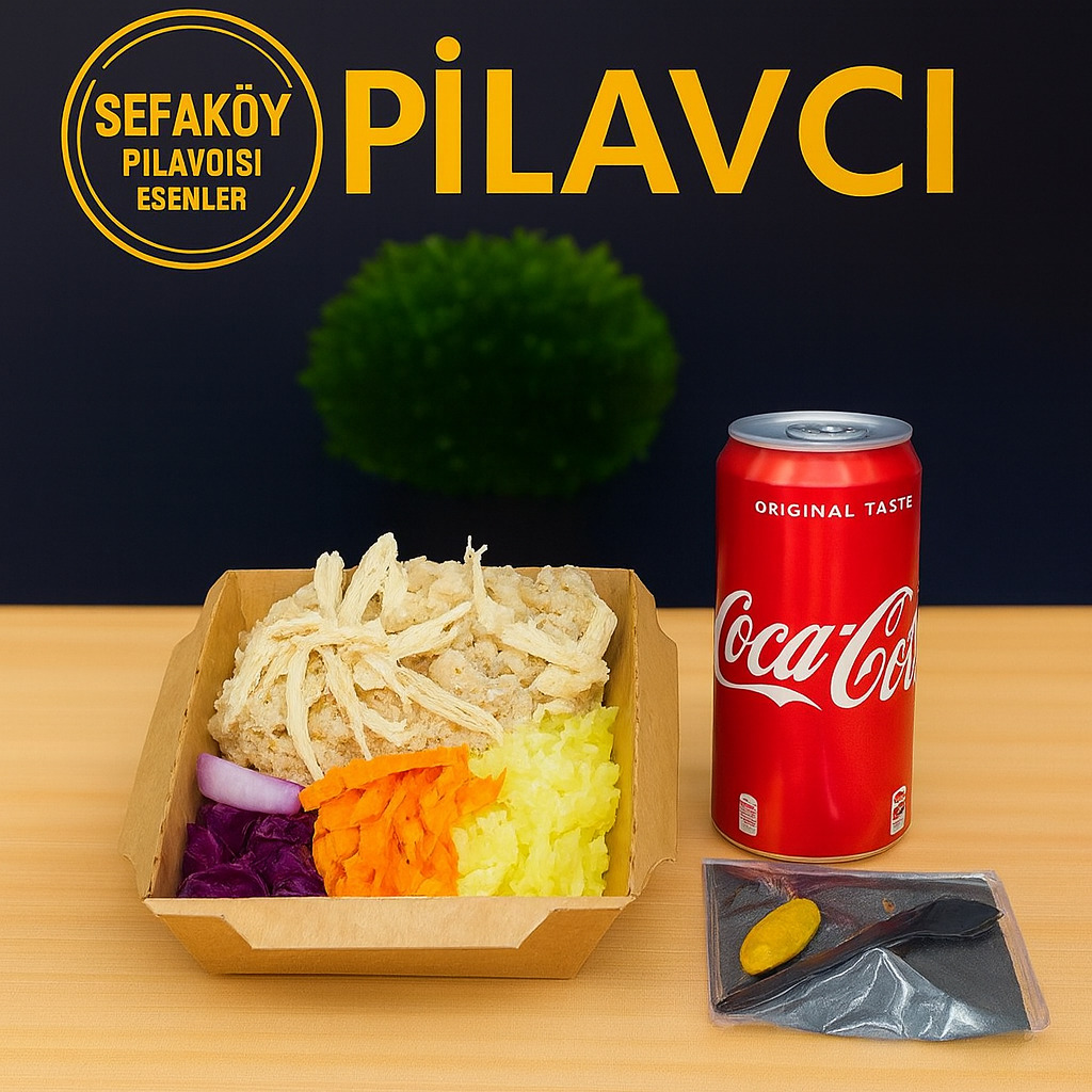 Bol Tavuklu Nohutlu Pilav (1 Porsiyon) + Coca Cola