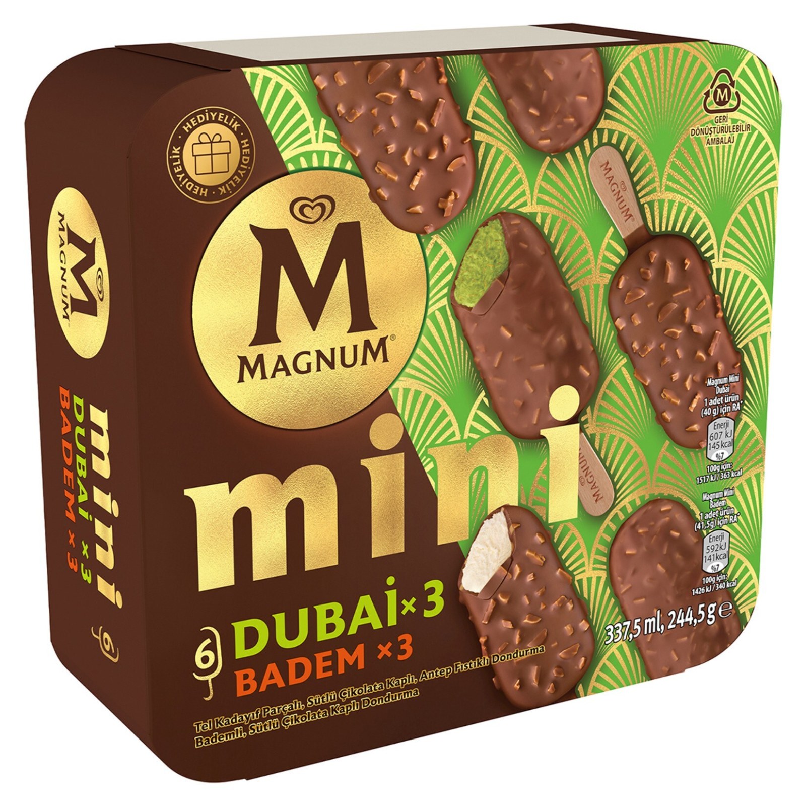 Magnum Mini Dubai & Badem Selection 6'lı 337.5 Ml