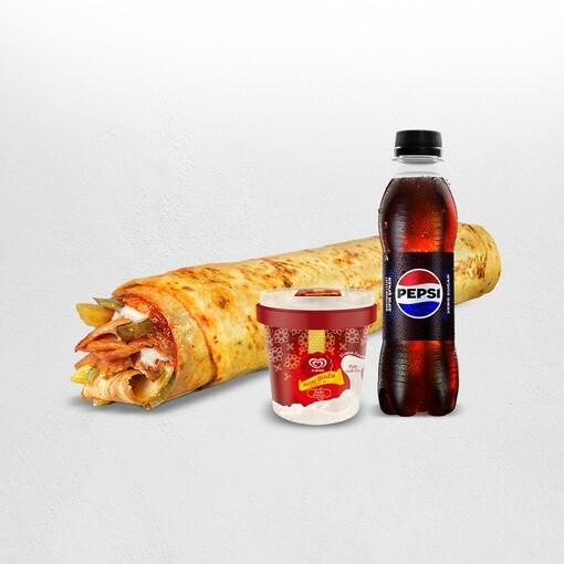 Algida Menüsü (Tavuk Döner Large Dürüm)
