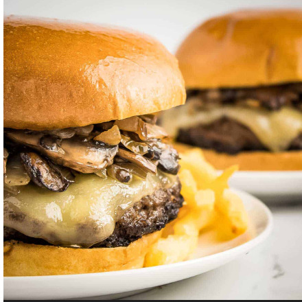 Mushroom Burger Menü