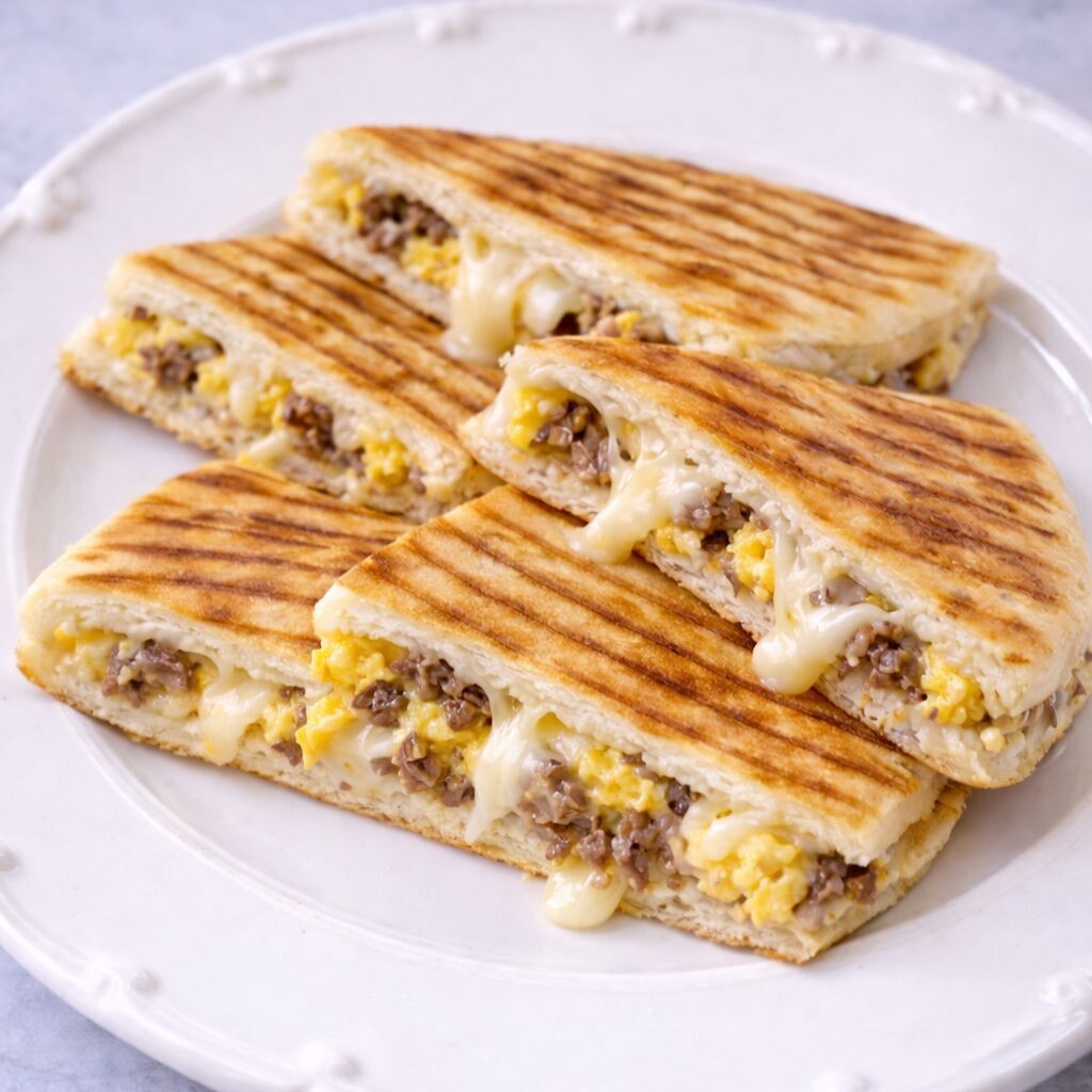 Yumurtalı Kavurmalı Bazlama Tost