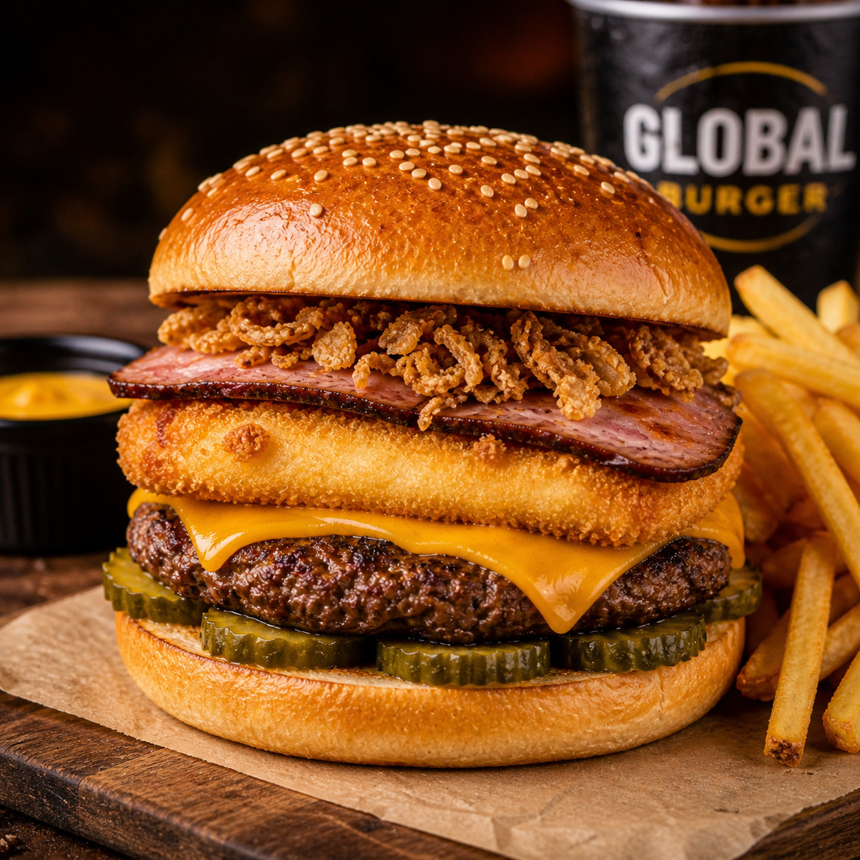 Chicago Rib Crunch Burger