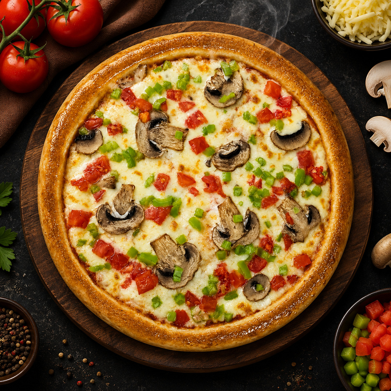 Funghi Pizza Büyük Boy