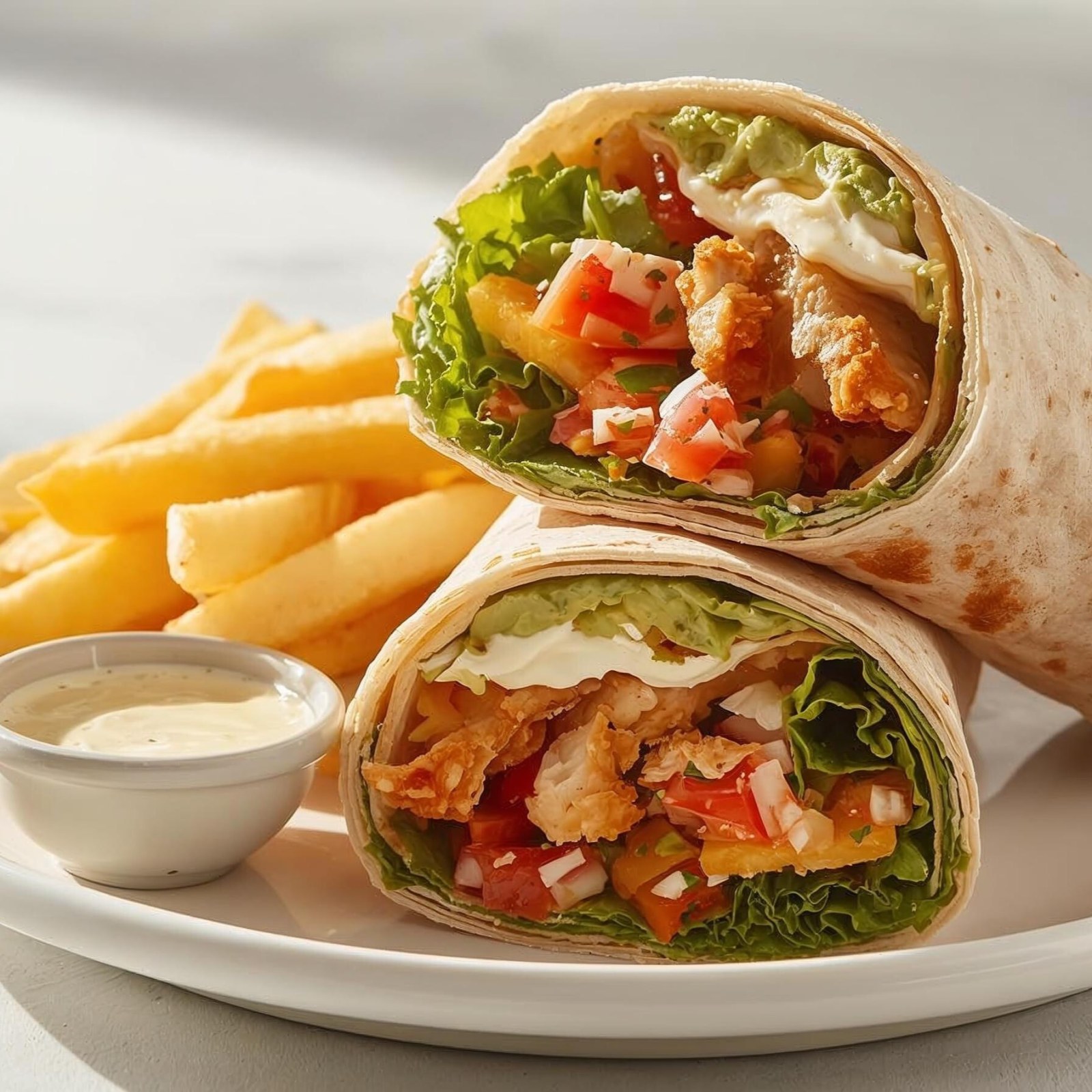 Meksikan Çıtır Tavuk Wrap + Patates