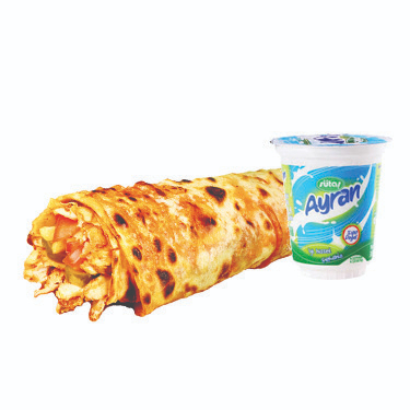 Tavuk Döner Dürüm Medium Menü Ayran