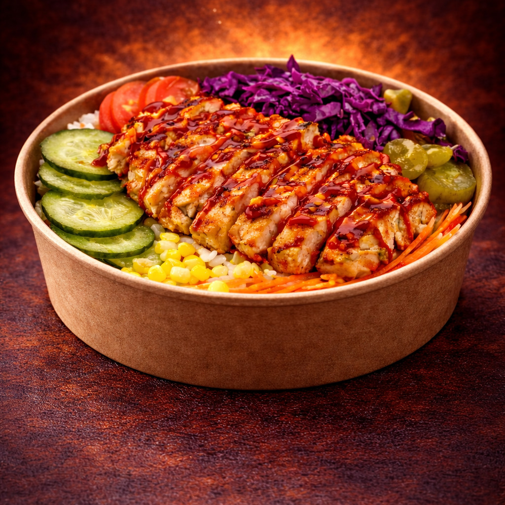 Küçük Çanak'ta Hot Chili Soslu Izgara Tavuk