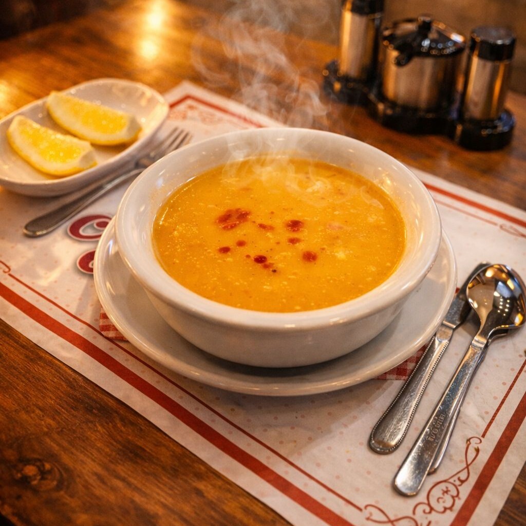 Tereyağlı Süzme Mercimek Çorbası