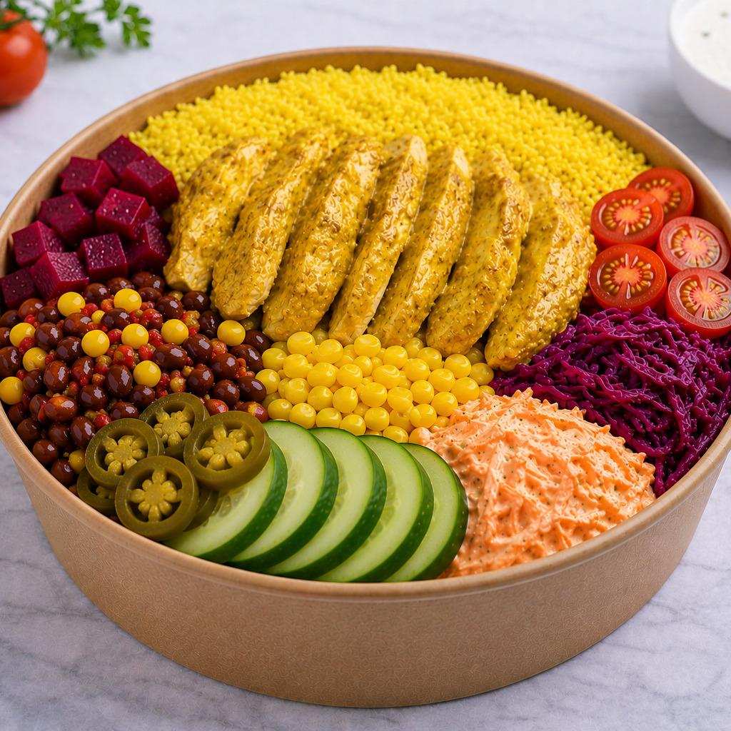Köri Soslu Tavuk Bowl