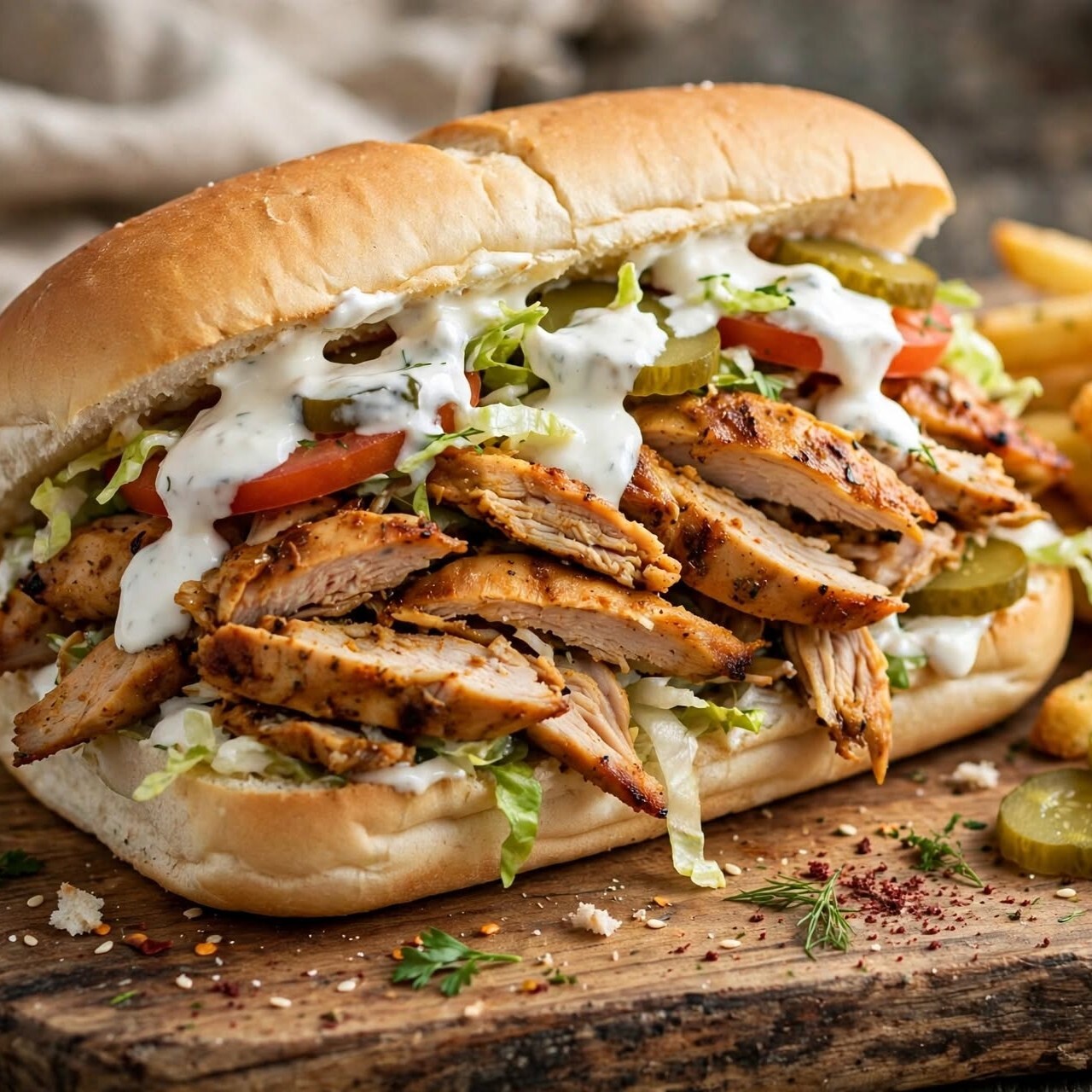 Janti Tavuk Döner Sandviç (100gr)
