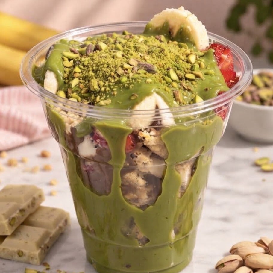 Antep Fıstıklı Bardak Waffle