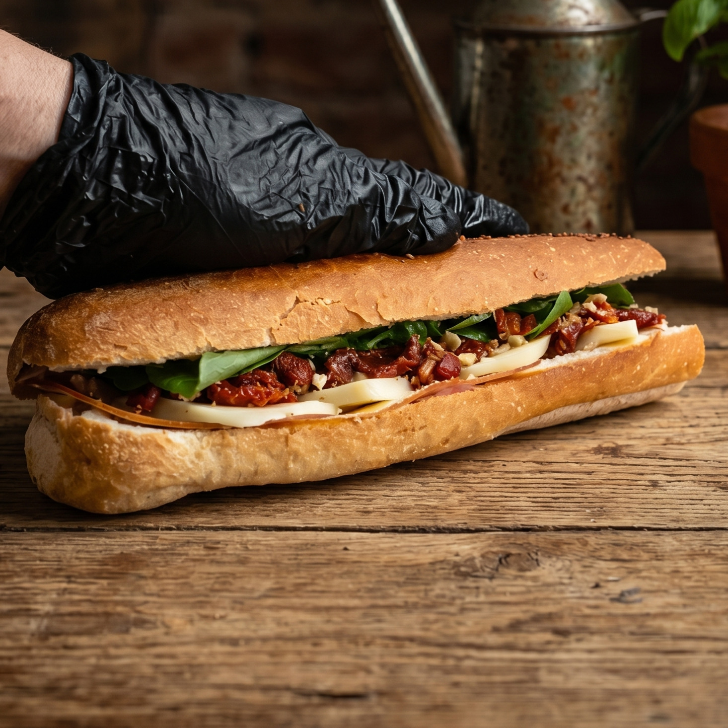 Kuru Domates & Hindi Füme (Baget) Sandwich