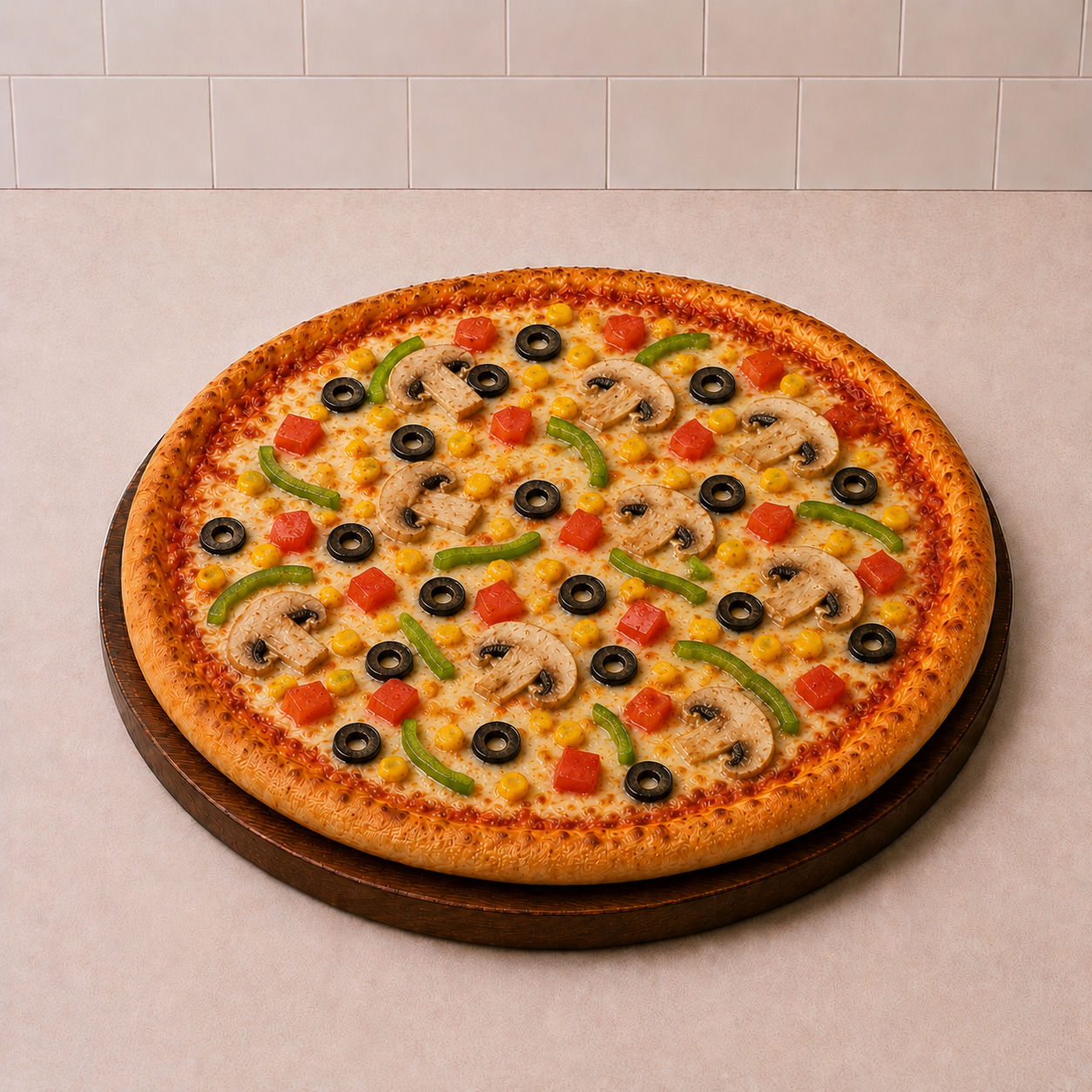 Sebzeli Pizza (Küçük Boy)