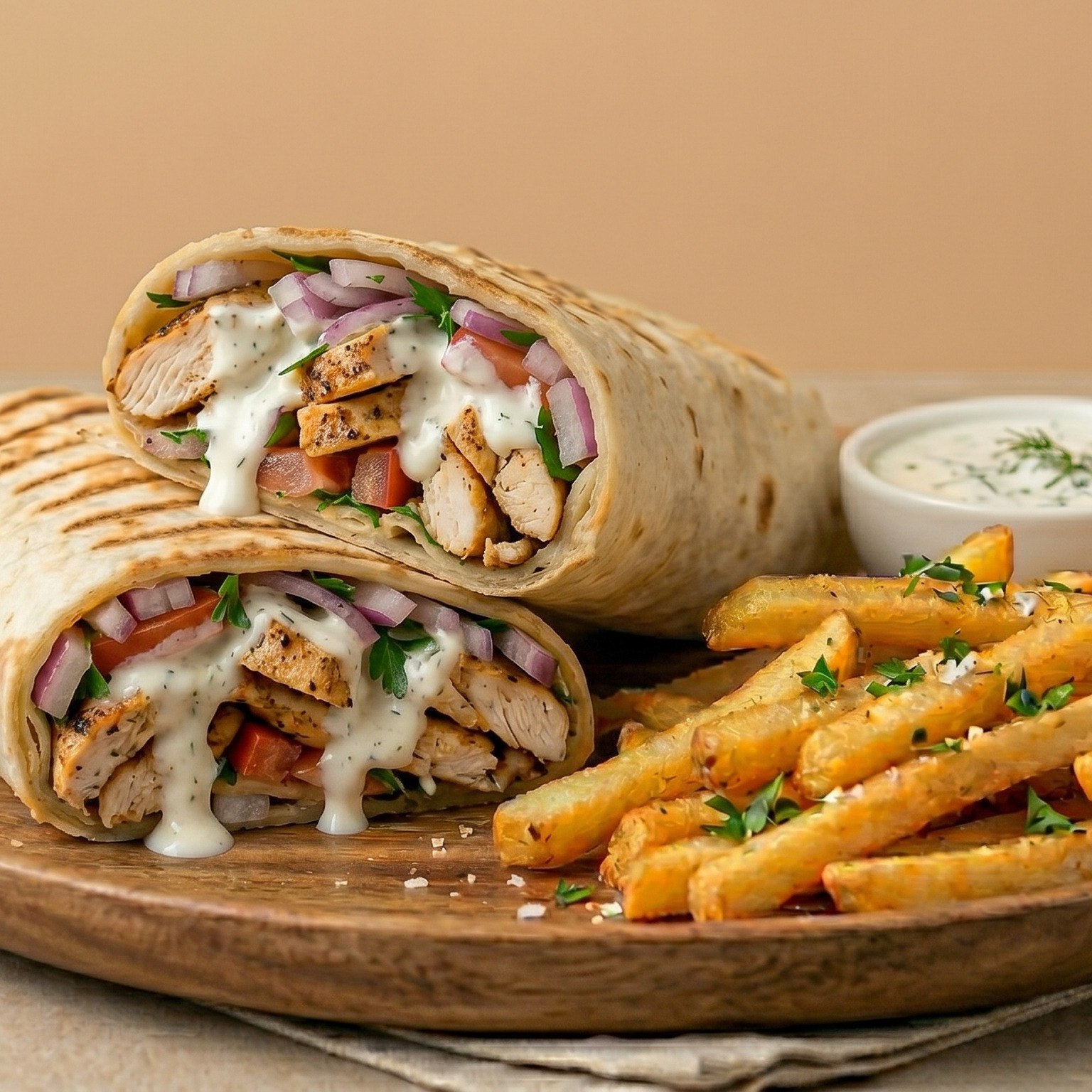 Ranch Soslu Tavuklu Wrap