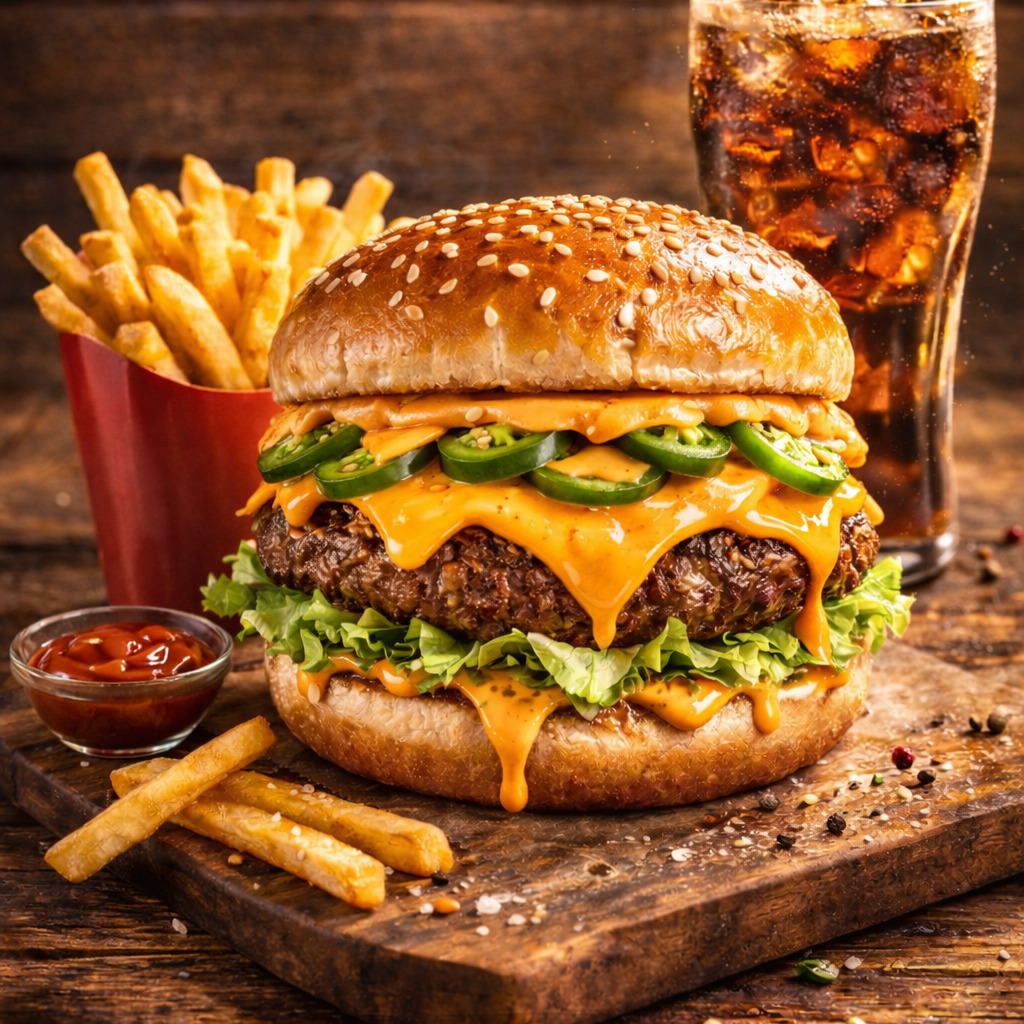 Mexican Burger Menü