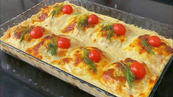 Fırında Beşamelli Sebzeli Tavuk Bonfile