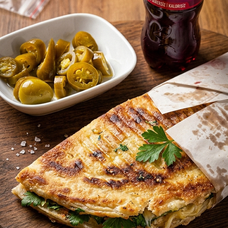 Bazlamalı Tost (Yarım)