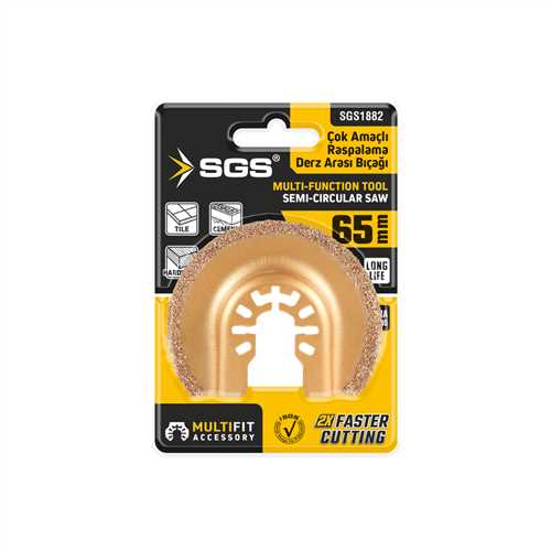 MULTI-TOOLS KESİCİ VE RASPALAMA DERZ ARASI TEMİZLEME KARBÜR 65MM