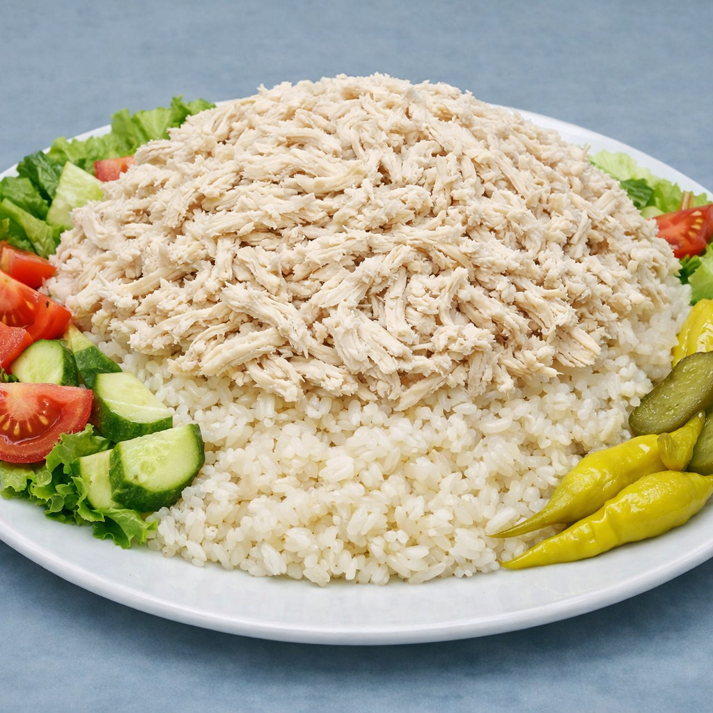 🔥 Büyük Boy Tavuklu Salatalı Pilav (1.5 Porsiyon)