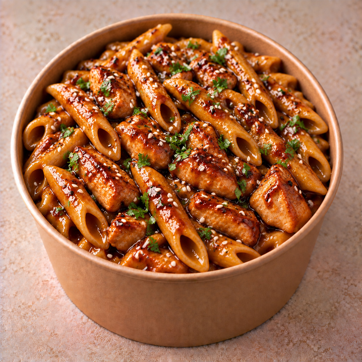 Teriyaki Soslu Tavuklu Penne