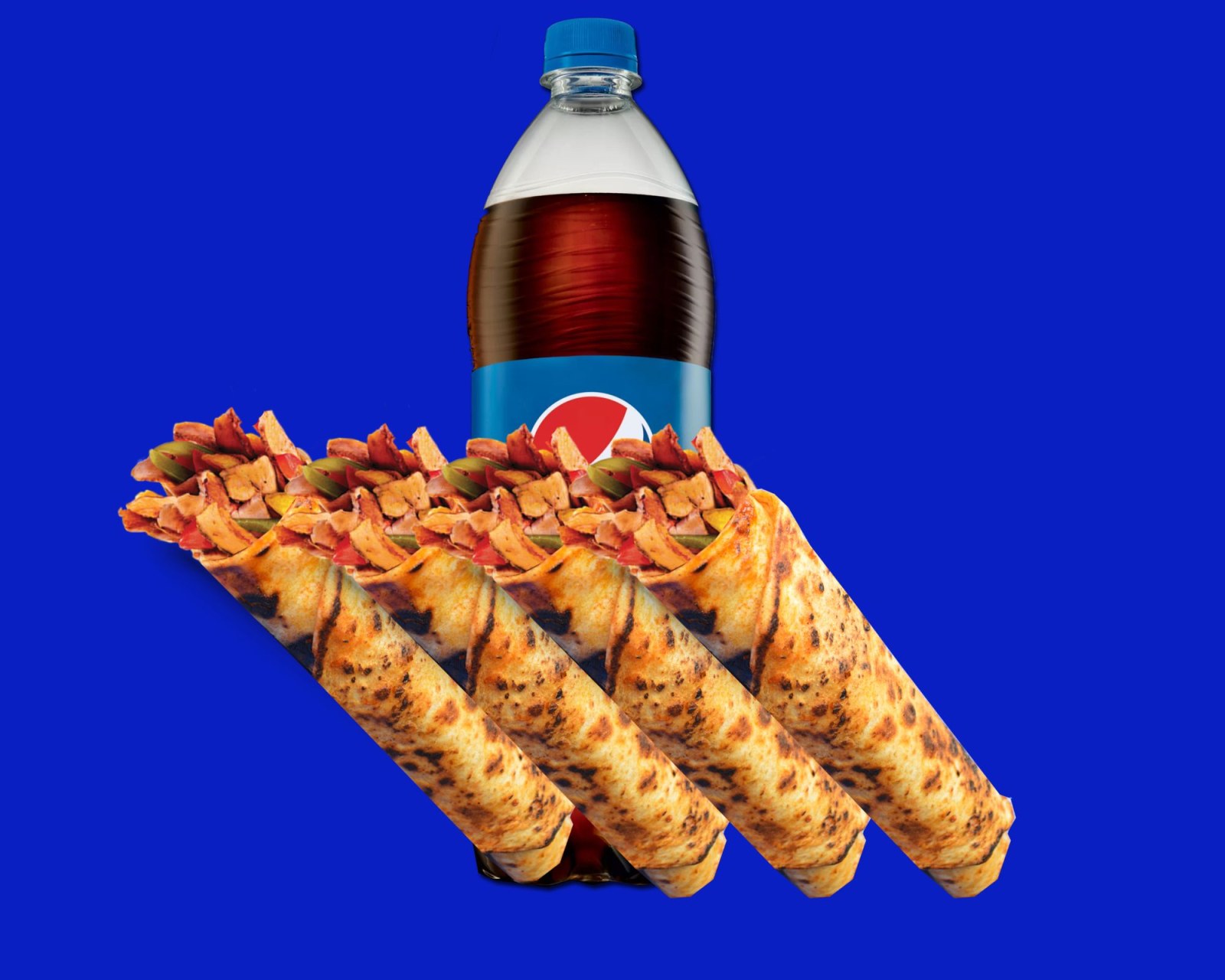 4'lü Tavuk Döner Dürüm Menü