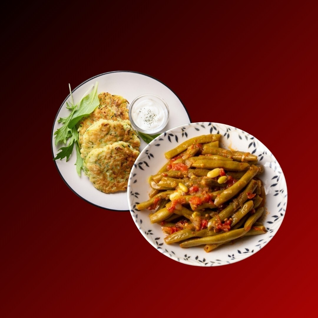 Zeytinyağlı Çalı Fasulye & Havuçlu Mücver Kızartması